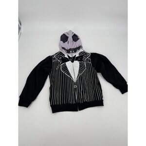 Halloween Disney Nightmare Before Christmas Jack Zip Up Hoodie‎ Mask Size XS